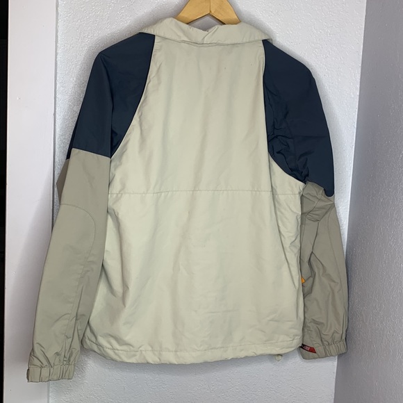 Burton Snowboarding jacket Biolite fleece lined zip pockets tan grey - Picture 2 of 9